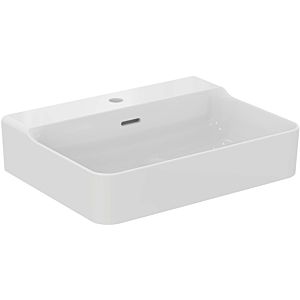 Ideal Standard Conca lavabo T381801 avec trou pour robinetterie et trop-plein, poncé, 600 x 450 x 165 mm, blanc