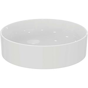 Ideal Standard Conca top bowl T369601 without tap hole and overflow, round Ø 450 mm, white