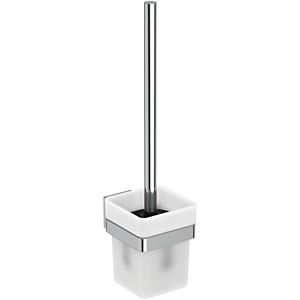 Ideal Standard IOM Cube brush set E2194AA Tanks made of frosted glass, wall-mounted, chrome-plated