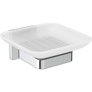 Ideal Standard IOM Cube soap holder E2201AA bowl, frosted glass, chrome plated