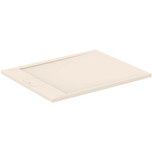 Ideal Standard Ultra Flat i.Life S Rechteck-Brausewanne T5223FT 100 x 80 x 3,2 cm, Sandstein