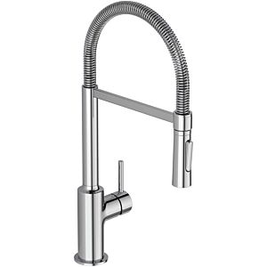 Ideal Standard CeraLook kitchen tap BC302AA with pull out spray, projection 215 mm, chrome-plated, semi professional