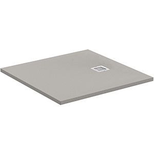 Ideal Standard Ultra Flat S shower tray K8215FS quartz grey, 90x90x3cm, with drain cover