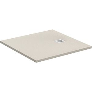 Ideal Standard Ultra Flat S shower tray K8215FT sandstone, 90x90x3cm, with drain cover