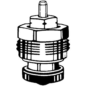partie supérieure de remplacement du thermostat Heimeier 2340-02.299 DN 10/15, gravité, à partir de fin 1985