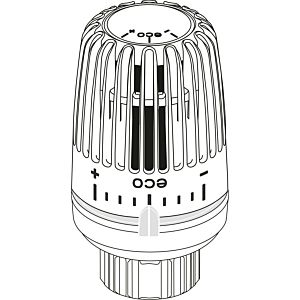 Heimeier Thermostat-Kopf 9710-43.500 weiß, mit Klemmverbindung, Direktanschluss VHK