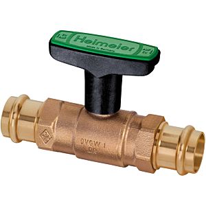 Heimeier Globo drinking water ball valve 0672-22.000 22 x 22 mm, Viega press connection with SC-Contur, gunmetal