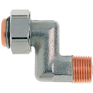 Heimeier S connection 1353-02.362 DN valve R 2000 / 2xRp 2000 / 2, nickel-plated gunmetal