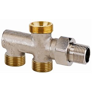 Heimeier Duolux two-pipe distributor 3800-02.000 DN 15, nickel-plated gunmetal