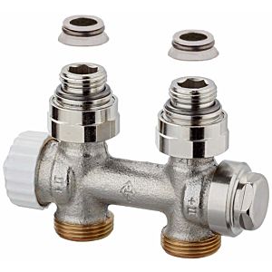 Heimeier Multilux valve two-pipe system 3850-02.000 Rp 2000 / 2, 2000 , nickel-plated gunmetal