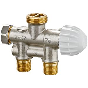 Heimeier single- Heimeier valve 50678005 G 3/4 AG FPL, M 22x1.5, for lower one-point connection