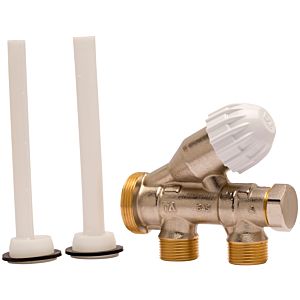Heimeier Arcu k 100 single-pipe valve 50681005 M 34x1.5, AG FPL, for lateral single-point connection