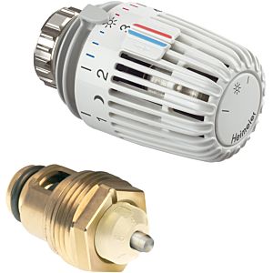 Heimeier thermostat retrofit set 3500-12.800 white, with thermostatic insert / head K, for DN 15