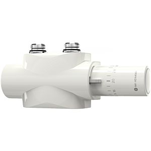 Heimeier Multilux 4 robinets thermostatiques 9690-27.800 deux tuyaux, blanc