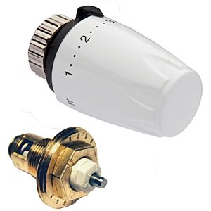 Heimeier thermostat retrofit set 9691-00.230 white, with thermostatic insert / head