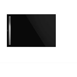 Kaldewei Nexsys Duschwanne 411746303701 Perl-Effekt, schwarz, 80 x 120 x 2,2 cm, bodeneben