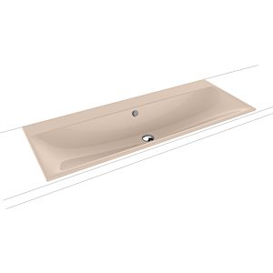 Kaldewei Silenio built-in washbasin 907906003030 3039, 120 x 46 cm, bahama beige pearl effect, overflow, without tap hole