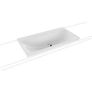 Kaldewei Silenio washbasin 904006313001 3041, 90 x 46 x 4 cm, white pearl effect, without overflow, without tap hole