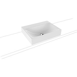 Kaldewei Silenio washbasin 904106313001 3042, 60 x 46 x 12 cm, white pearl effect, without overflow, without tap hole