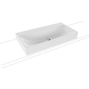 Kaldewei Silenio washbasin 904206313001 3043, 90 x 46 x 12 cm, white pearl effect, without overflow, without tap hole