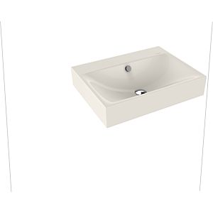 Kaldewei Silenio wall-mounted washbasin 904306003231 3044, 60 x 46 x 12 cm, pergamon pearl effect, with overflow, without tap hole