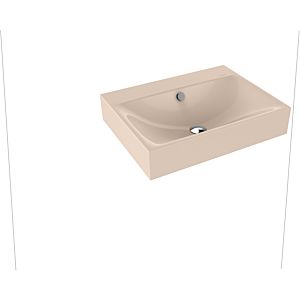 Kaldewei Silenio wall-mounted washbasin 904306003030 3044, 60 x 46 x 12 cm, bahama beige pearl effect, with overflow, without tap hole