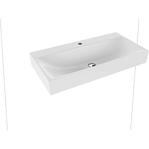 Kaldewei Silenio wall-mounted washbasin 904406303001 3045, 90 x 46 x 12 cm, white pearl effect, without overflow, with tap hole