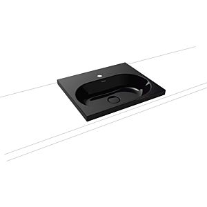 Kaldewei Centro washbasin 902806013701 3055, 60x50cm, black pearl effect, without overflow, 2000 tap hole