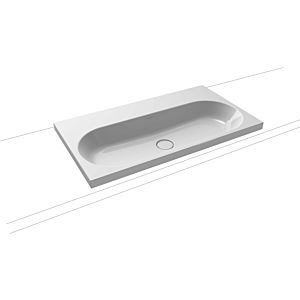 Kaldewei Centro washbasin 902906003199 3056, 90x50x4cm, Manhattan pearl effect, without overflow, without tap hole