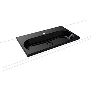 Kaldewei Centro washbasin 902906013701 3056, 90x50cm, black pearl effect, without overflow, 2000 tap hole