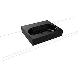 Kaldewei Centro washbasin 903006003701 3057, 60x50x12cm, black pearl effect, without overflow, without tap hole