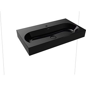 Kaldewei Centro wall-mounted washbasin 903506013701 3062, 90x50x12cm, black pearl effect, without overflow, 2000 tap hole