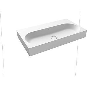 Kaldewei Centro wall-mounted washbasin 903506003711 3062, 90x50x12cm, alpine white matt pearl effect, without overflow, without tap hole