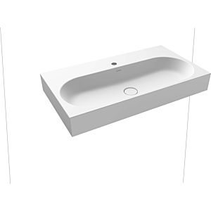 Kaldewei Centro wall-mounted washbasin 903506013711 3062, 90x50x12cm, alpine white matt pearl effect, without overflow, 2000 tap hole