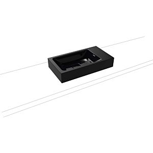 Kaldewei Cono Cloakroom basin 908106003701 55x30cm, without overflow, without tap hole, black pearl effect