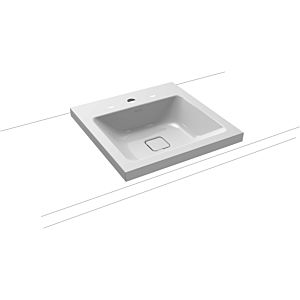 Kaldewei Cono washbasin 908306013199 50x50cm, without overflow, 2000 tap hole, manhattan pearl effect