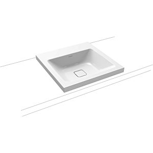 Kaldewei Cono washbasin 908306003001 50x50cm, without overflow, without tap hole, white pearl effect