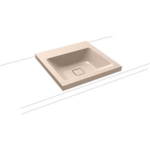 Kaldewei Cono washbasin 908306003030 50x50cm, without overflow, without tap hole, Bahama beige pearl effect