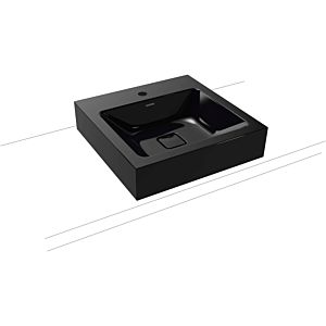 Kaldewei Cono washbasin 908406013701 50x50cm, without overflow, 2000 tap hole, black pearl effect