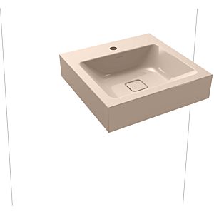 Kaldewei Cono wall-mounted washbasin 908606013030 bahama beige pearl effect, 50x50cm, without overflow, 2000 tap hole