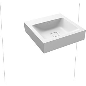 Kaldewei Cono wall-mounted washbasin 908606003711 50x50cm, without overflow, without tap hole, alpine white matt pearl effect