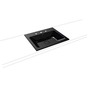 Kaldewei Cono built-in washbasin 901606033701 3080, 60x50cm, black pearl effect, without overflow, 3 tap holes