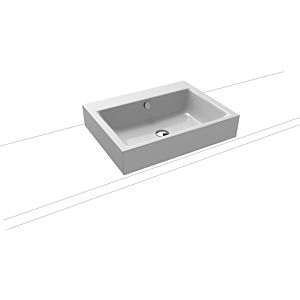 Kaldewei Puro washbasin 900706003199 3157, 60x46cm, manhattan pearl effect, with overflow, without tap hole