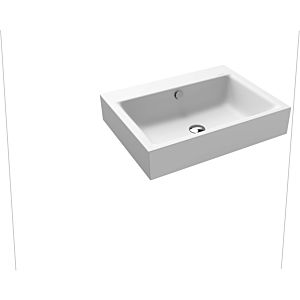 Kaldewei Puro wall-mounted washbasin 901406003711 3164, 60x46cm, alpine white matt pearl effect, with overflow, without tap hole