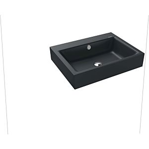 Kaldewei Puro wall-mounted washbasin 901406013715 3164, 60x46cm, catania gray matt pearl effect, with overflow, with tap hole