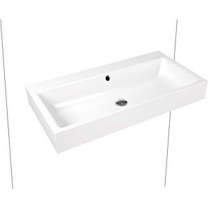 Kaldewei Puro wall-mounted washbasin 901506013715 3165, 90x46cm, catania gray matt pearl effect, with overflow, with tap hole