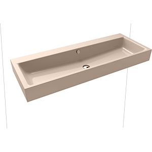 Kaldewei Puro wall-mounted washbasin 906806003030 3167, 120x46cm, Bahama beige pearl effect, with overflow, without tap hole