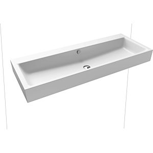 Kaldewei Puro wall-mounted washbasin 906806003711 3167, 120x46cm, alpine white matt pearl effect, with overflow, without tap hole