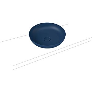 Kaldewei Miena washbasin bowl 909406003677 3181, Ø 38 cm, navy blue matt, pearl effect, without overflow, without tap hole, sound insulation