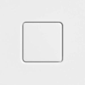 Kaldewei couvercle de vidange 687772570711 carré, pour Conoflat , blanc alpin mat